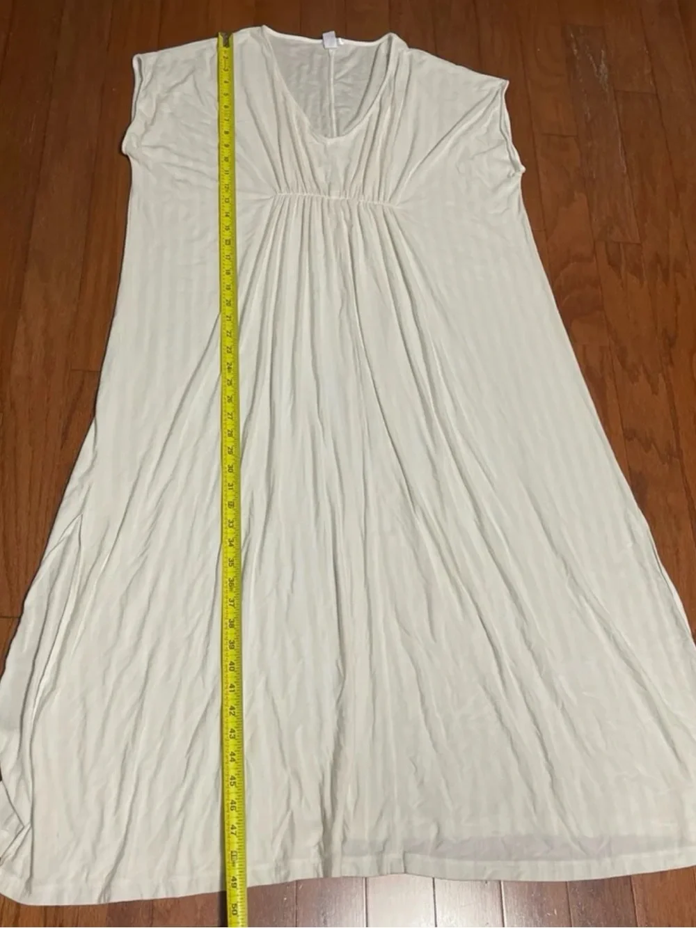 Lake cream  Sleep Caftan Nightgown Sz large long sleeves